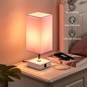 ambimall touch control pink table lamp review