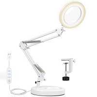 newacalox 2-in-1 Magnifying Desk Lamp with Clamp picks