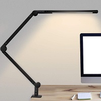 niulight Swing Arm Lights, LED Desk Lamp with Clamp picks