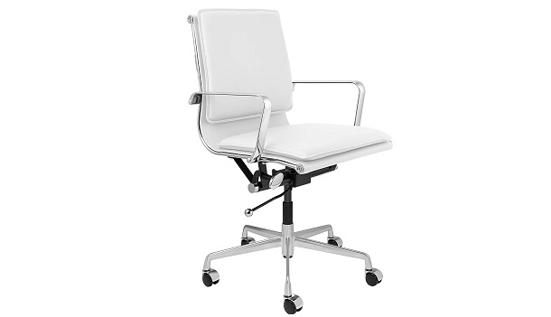 Lexi Soft Pad Modern Office Chair with Aluminum Arms rev