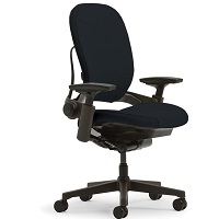 Steelcase Leap Office Chair, Black Frame and Buzz2 Blue Fabric picks