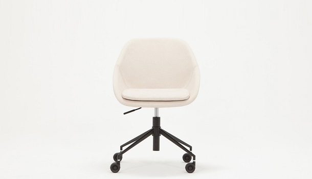 fabric round desk chair
