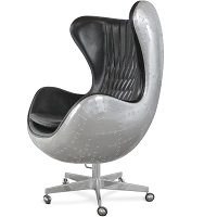 Aviator Egg Office Chair - Aluminum picks