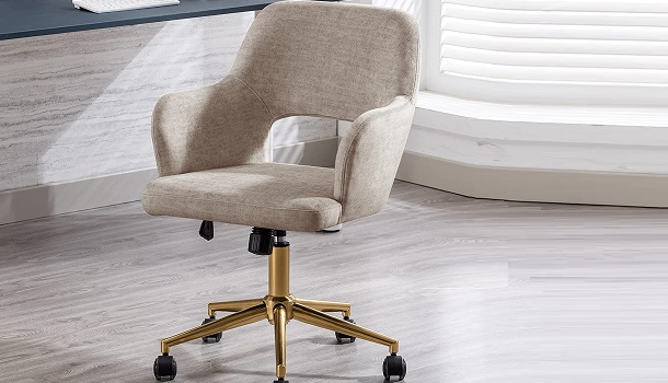 Comfortable linen upholstered chair