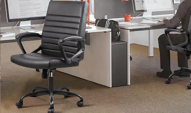 Devoko Office Chair Mid Back Desk Chair PU review