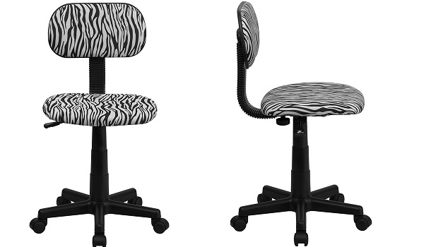 Flash Furniture Black and White Zebra Print review