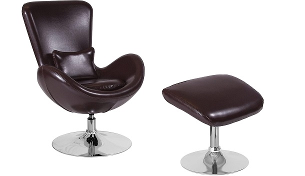Flash Furniture Egg Series Brown LeatherSoft review