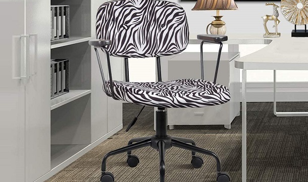 GIA Safari Zebra Pattern with Arms Chair