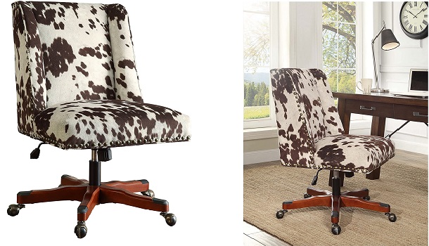Linon Draper wood upholsered office chair review