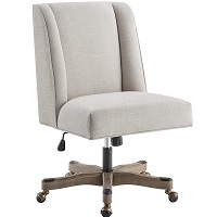 Linon Natural Linen Upholstered Swivel picks