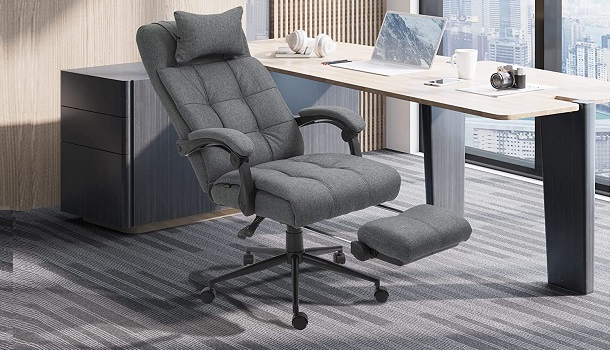 Vinsetto Executive Linen-Feel Fabric Office Chair review