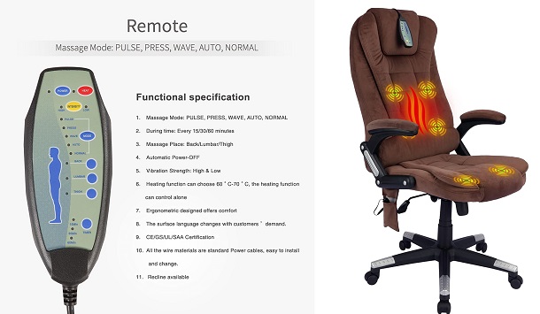 chair with remote control