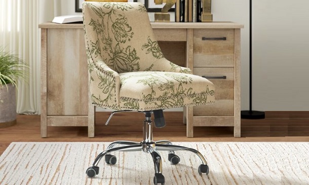 chair with toile pattern
