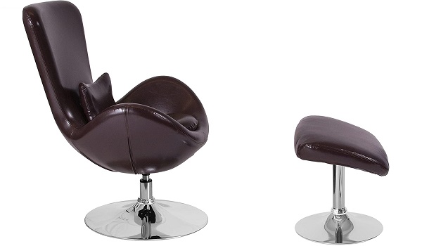 egg desk chair with ottoman