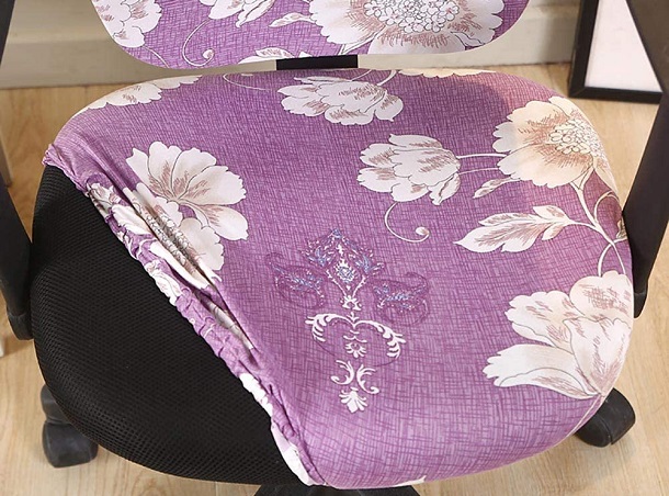 floral slipcover for office chair
