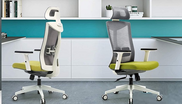 two ergonomic chairs