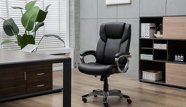 Amazon Basics High-back leather chair review