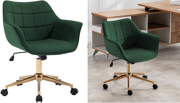 Duhome Modern Home Office Chair Velvet Desk Chair review
