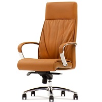 Forbes Genuine Leather Aluminum Base High Back Executive Chair picks