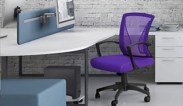 Furmax Office Chair Mid Back Swivel Lumbar Support Desk Chair