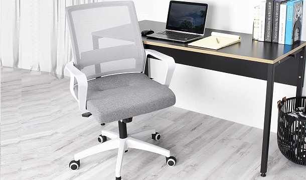 Neo swivel office desk chair, grey review