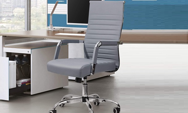 grey chair in office