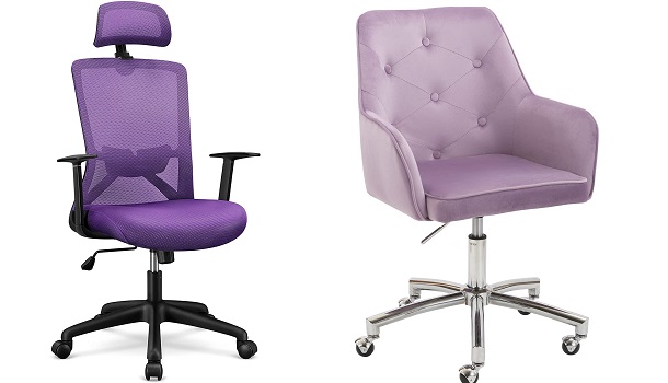 two purple chair types